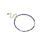 Enamel Copenhagen | Petra Gouden Armband Navy Blue