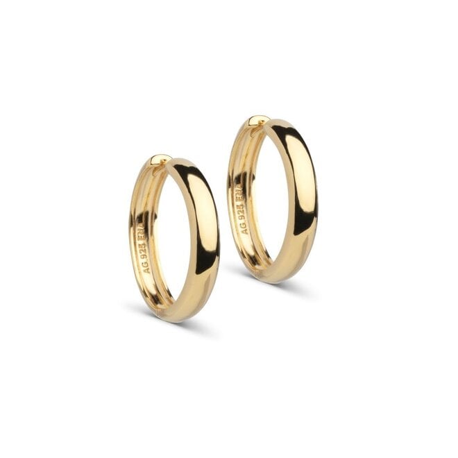 Enamel Copenhagen | Hoops Classic Wide Gouden Oorbellen 25mm