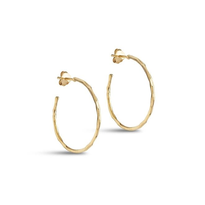 Enamel Copenhagen | Organic Arena Gouden Hoops Medium