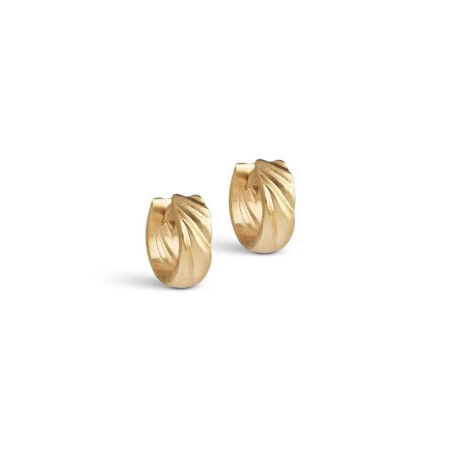 Enamel Copenhagen | Wave Gouden Hoops Mini