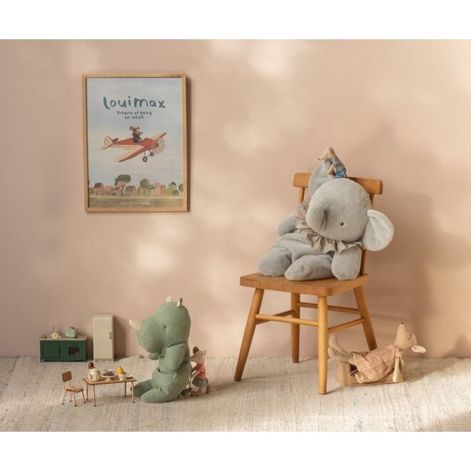 Maileg | Safari Friends Rhino Medium Sage