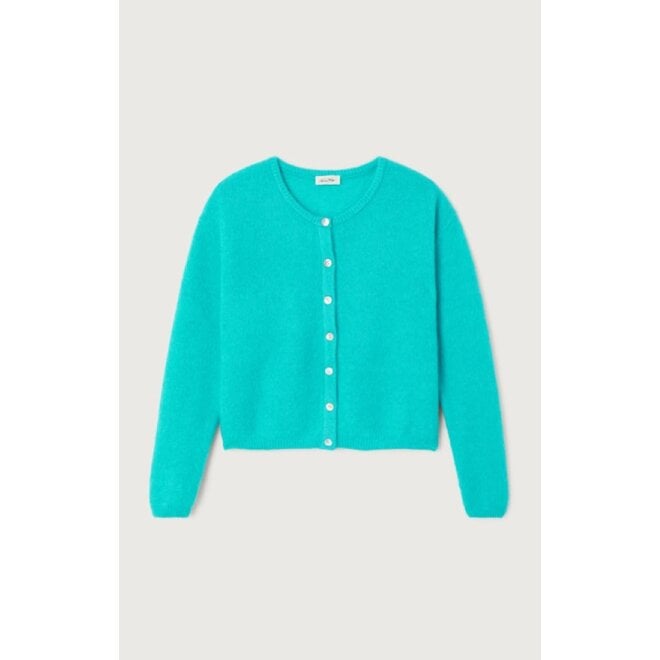 American Vintage | Vitow Vest Turquoise Frost Melange