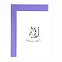 Studio Flash | Letterpress Card ‘Congrats bro’