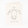 Studio Flash | Letterpress Card Folded 'You got this - romper'