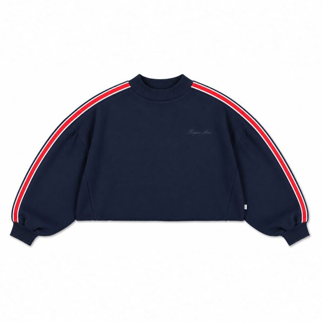 Crop Heart Sweater Blue Note