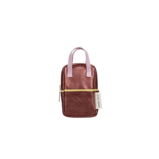 Sticky Lemon | Backpack Mini Sticky Memories Glitter Horse Brown