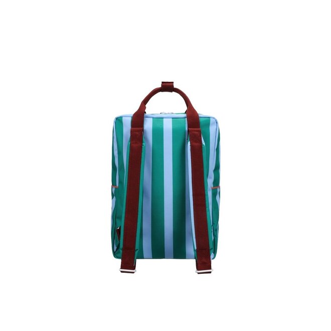 Sticky Lemon | Backpack Large Sticky Memories Stripes Grass Green + Sunny Blue
