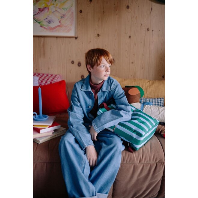 Sticky Lemon | Backpack Large Sticky Memories Stripes Grass Green + Sunny Blue