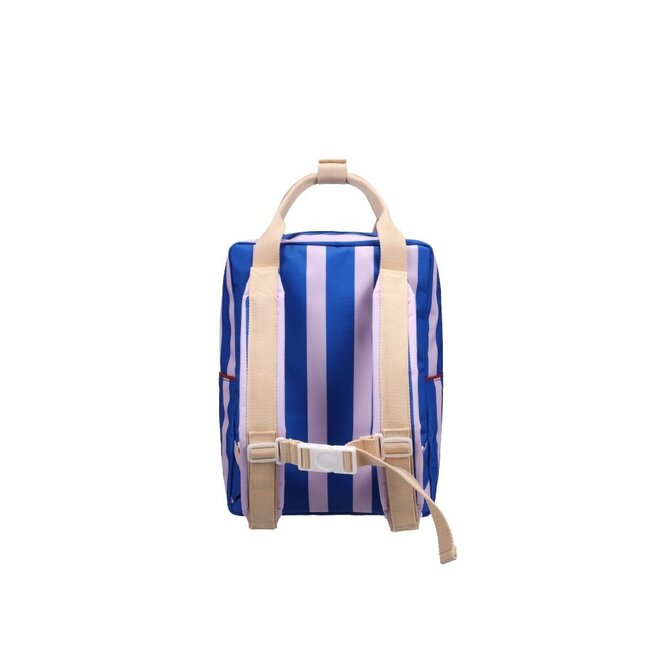 Sticky Lemon | Backpack Medium Sticky Memories Stripes Ink Blue + Gustav Lilac