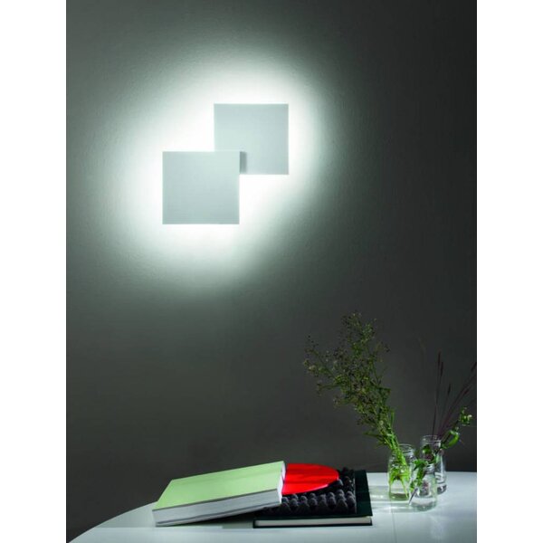 Lodes Dimbare wand-plafondlamp Puzzle Double Square met geïntegreerde LED