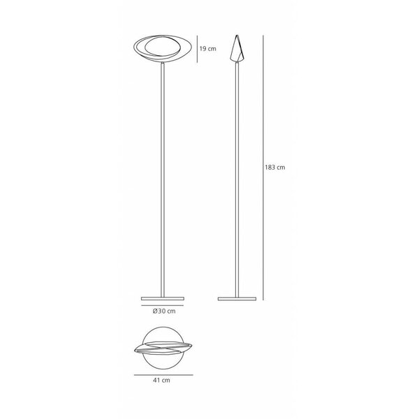 Artemide Dimbare vloerlamp Cabildo met geïntegreerde LED