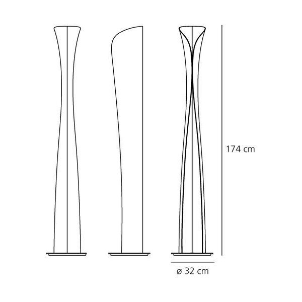 Artemide Dimbare vloerlamp Cadmo met geïntegreerde LED