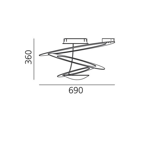 Plafondlamp Pirce Mini Artemide Plafondlamp Pirce Mini