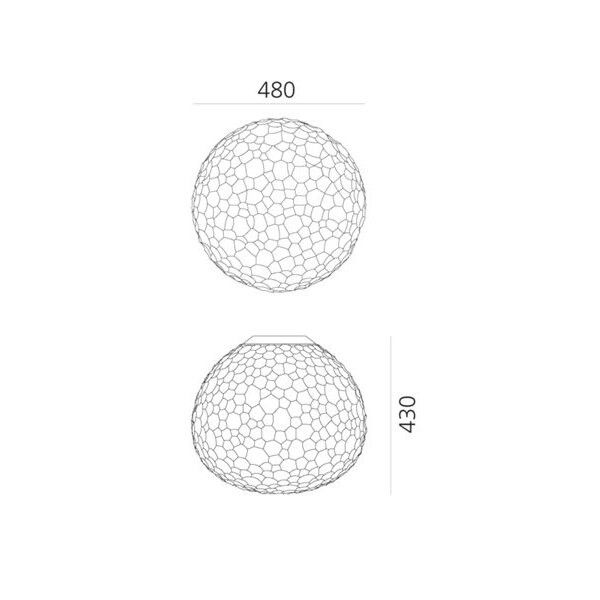 Artemide Plafondlamp Meteorite 48
