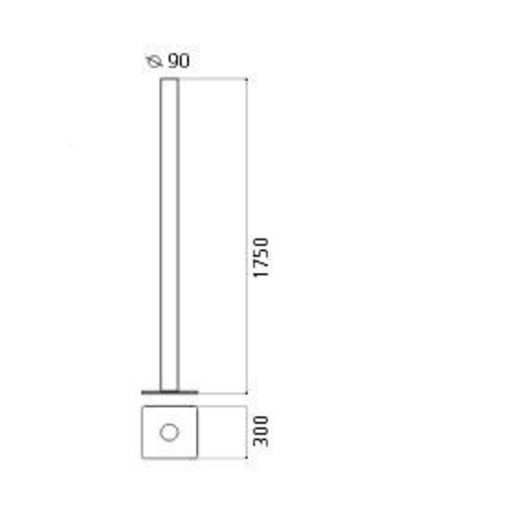 Artemide Dimbare vloerlamp Ilio met geïntegreerde LED