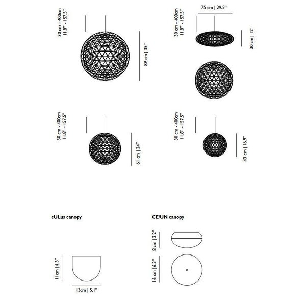 Moooi Dimbare hanglamp Raimond II R89 met geïntegreerde LED
