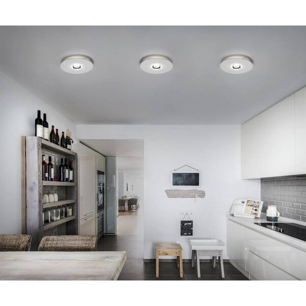 Lodes Dimbare 1-lichts plafondlamp Bugia Single met geïntegreerd LED