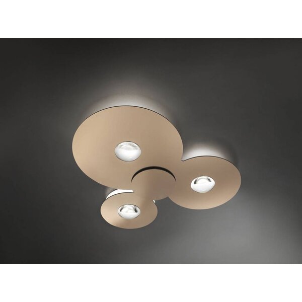 Lodes Dimbare 3-lichts plafondlamp Bugia Triple met geïntegreerd LED