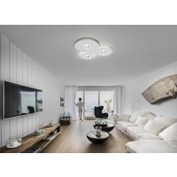 Lodes Dimbare 3-lichts plafondlamp Bugia Triple met geïntegreerd LED