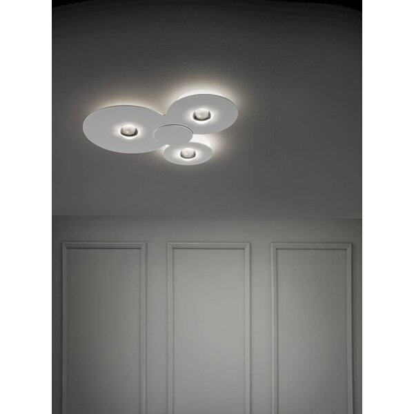 Lodes Dimbare 3-lichts plafondlamp Bugia Triple met geïntegreerd LED