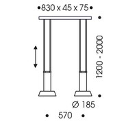 Oligo Dimbare 2-lichts hanglamp Glance met geïntegreerde LED