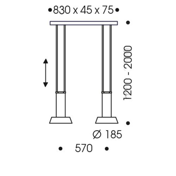Oligo Dimbare 2-lichts hanglamp Glance met geïntegreerde LED