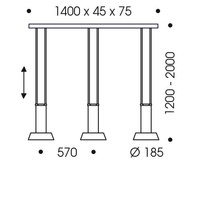 Oligo Dimbare 3-lichts hanglamp Glance met geïntegreerde LED