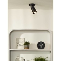 Lucide 'Dim to Warm' dimbare, kantelbare én draaibare 1-lichts opbouwspot Xyrus