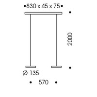 Oligo Showroommodel: in hoogte verstelbare én dimbare 2-lichts hanglamp Decent met geïntegreerde LED | aluminium