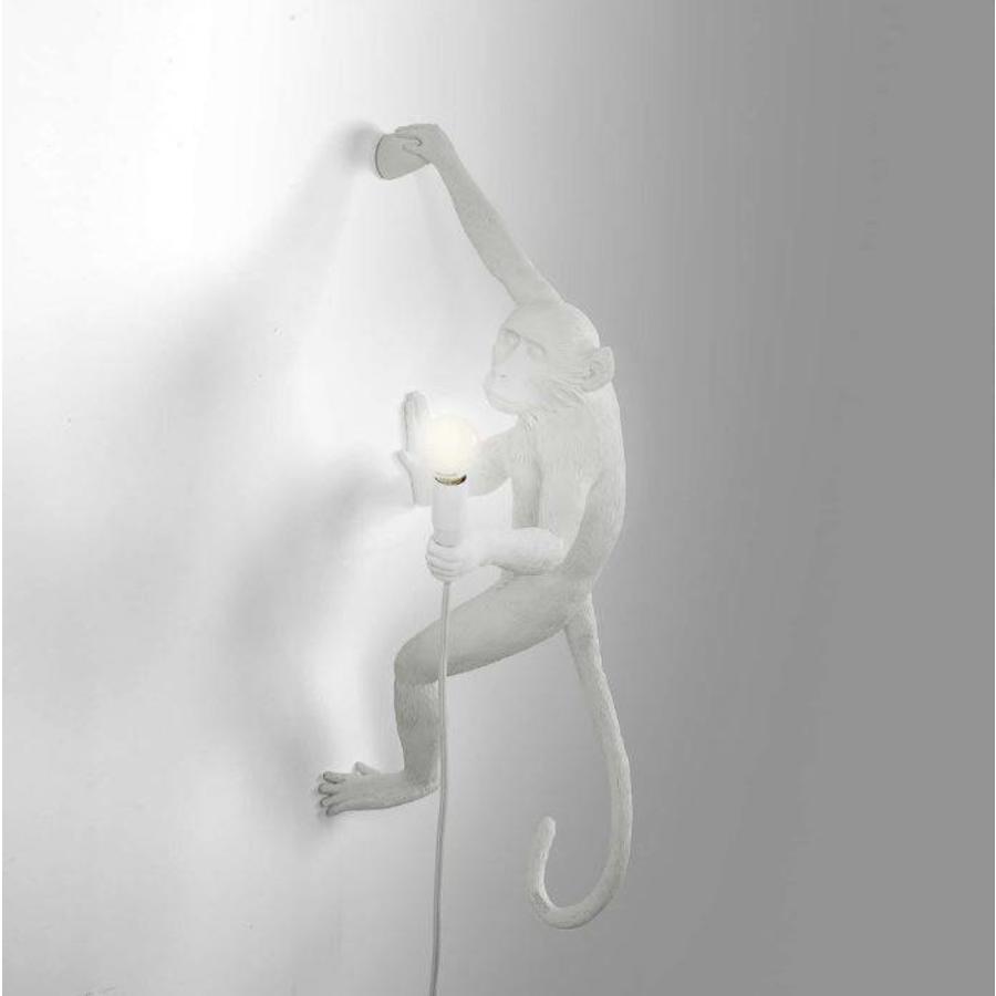 Wandlamp Monkey Lamp Hanging Rechts Wit Indoor/Outdoor