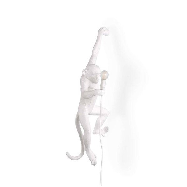 Seletti Wandlamp Monkey Lamp Hanging Links Wit Indoor/Outdoor