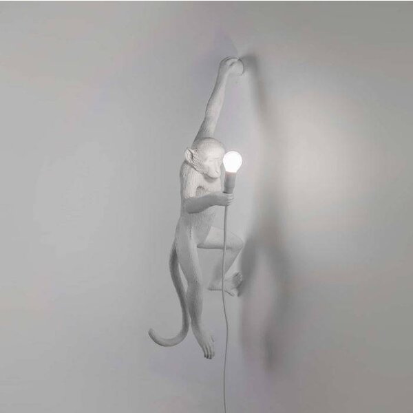 Seletti Wandlamp Monkey Lamp Hanging Links Wit Indoor/Outdoor