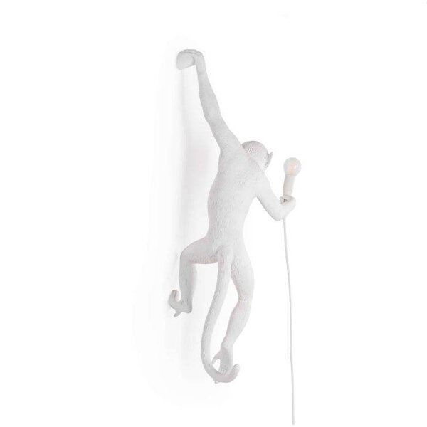 Seletti Wandlamp Monkey Lamp Hanging Links Wit Indoor/Outdoor