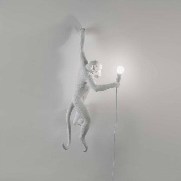 Seletti Wandlamp Monkey Lamp Hanging Links Wit Indoor/Outdoor