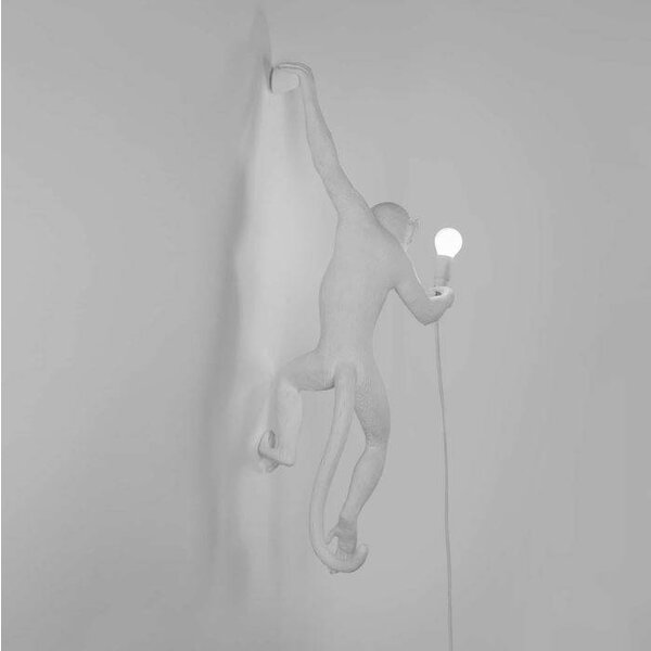 Seletti Wandlamp Monkey Lamp Hanging Links Wit Indoor/Outdoor