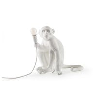 Tafellamp Monkey Lamp Sitting Wit Indoor/Outdoor