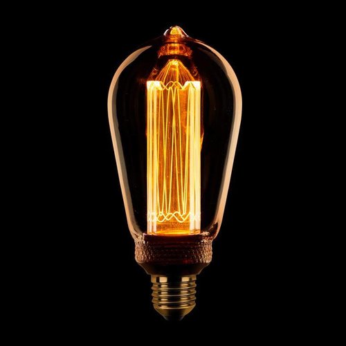 LED E27 ST64 | Amber/goud 