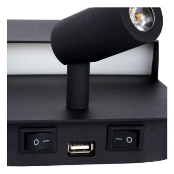 Lucide Wandlamp Boxer met geïntegreerde LED
