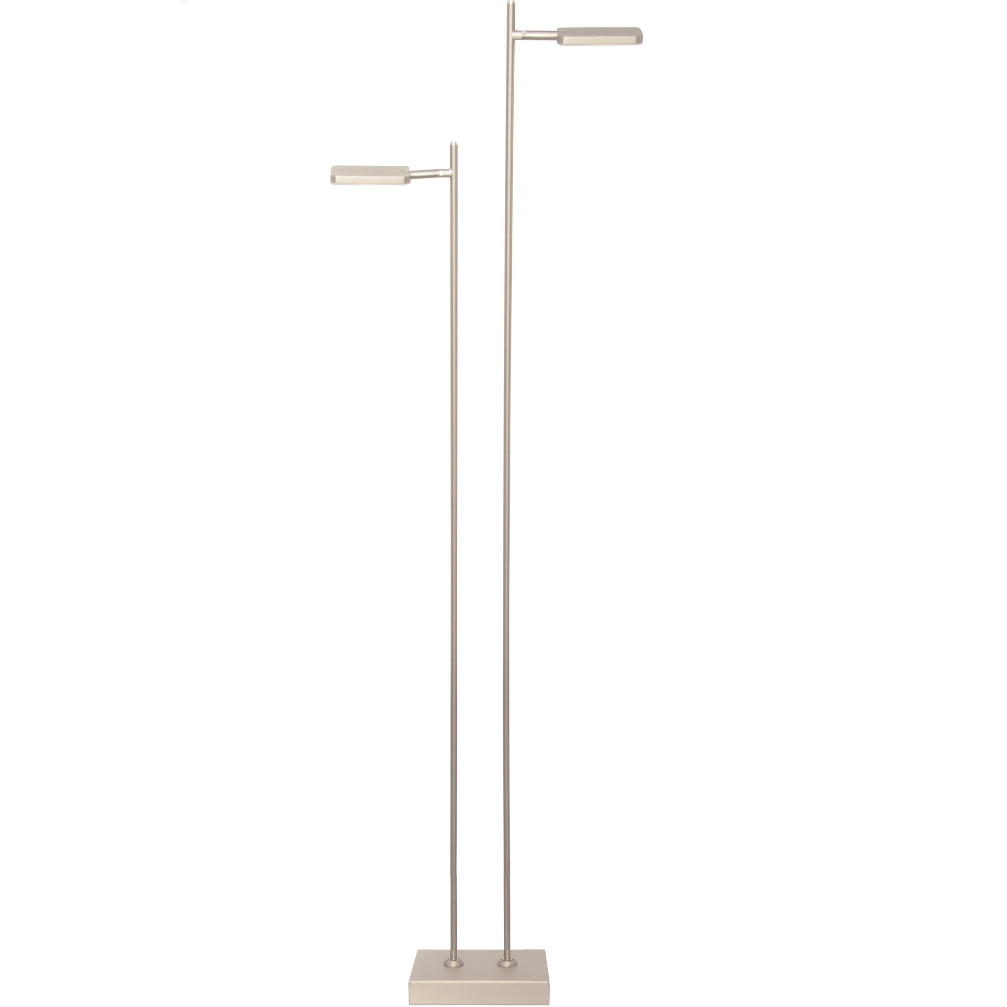 Freelight Block dimbare 2-lichts vloerlamp Staal