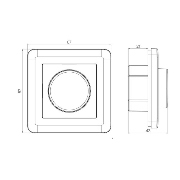 Draaidimmer voor LED VD300 0-300 Watt