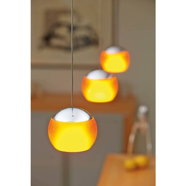 Oligo Dimbare 3-lichts hanglamp Balino met geïntegreerde LED