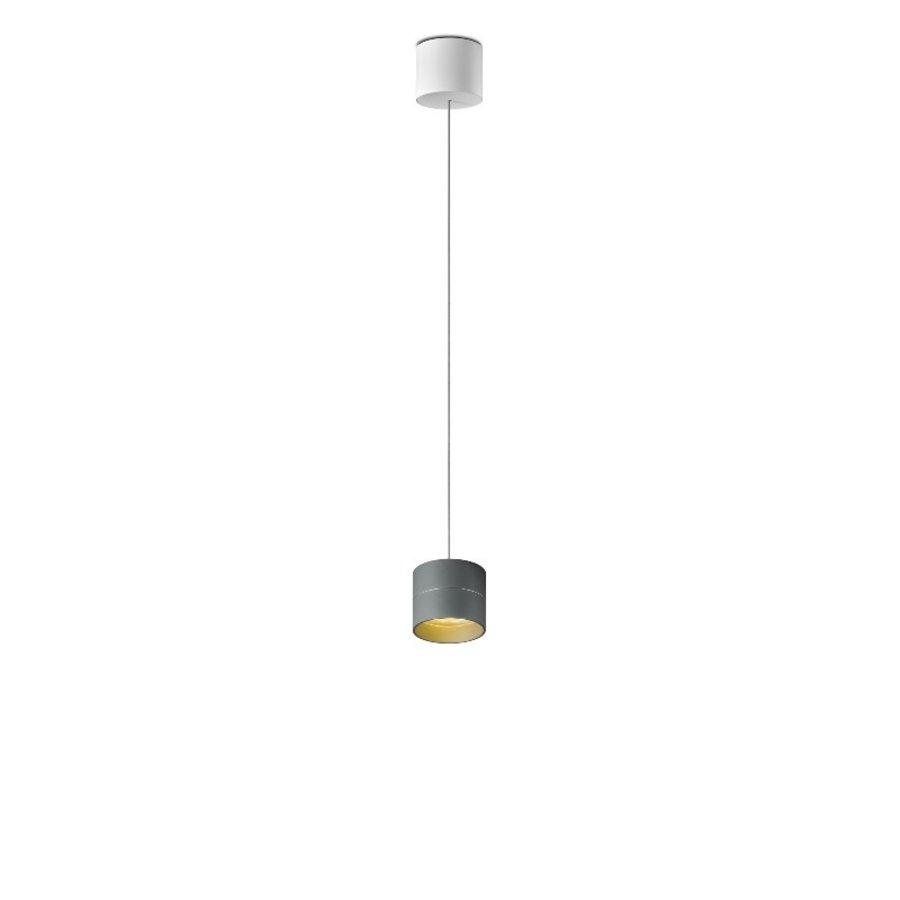 In hoogte verstelbare en dimbare 1-lichts hanglamp Tudor S met geïntegreerde LED