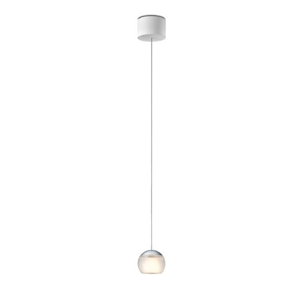 Oligo Showroommodel: in hoogte verstelbare en dimbare 1-lichts Hanglamp Balino met geïntegreerde LED | satijn/chroom