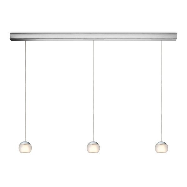Oligo Dimbare 3-lichts hanglamp Balino met geïntegreerde LED