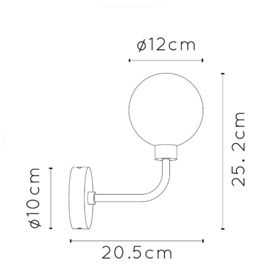 Wandlamp voor in de badkamer Berend