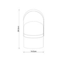 Oplaadbare tafellamp voor buiten Joe met geïntegreerde LED