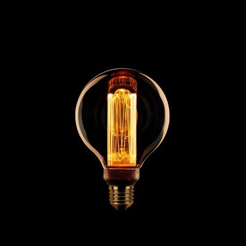 LED E27 G80 | Amber/goud 