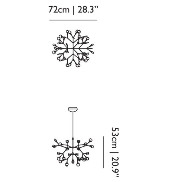 Moooi Dimbare hanglamp Heracleum III Small met geïntegreerde LED