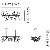 Dimbare hanglamp Heracleum Endless met geïntegreerde LED