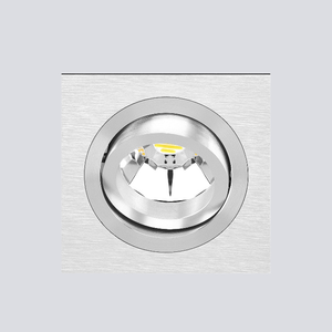 Onok Lighting Vierkante, kantelbare én draaibare inbouwspot 192.1 met een GU10-fitting (230 V)